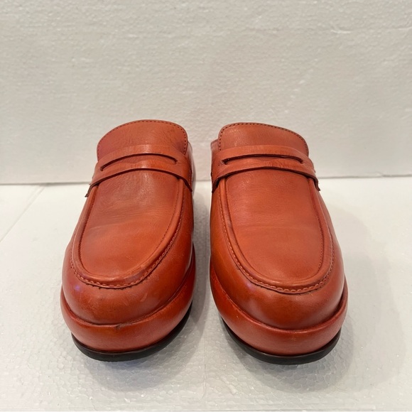 Free People Winston Platform Loafer Mule In Saffron Leather Women’s EU 41 /US 11 - Picture 3 of 10